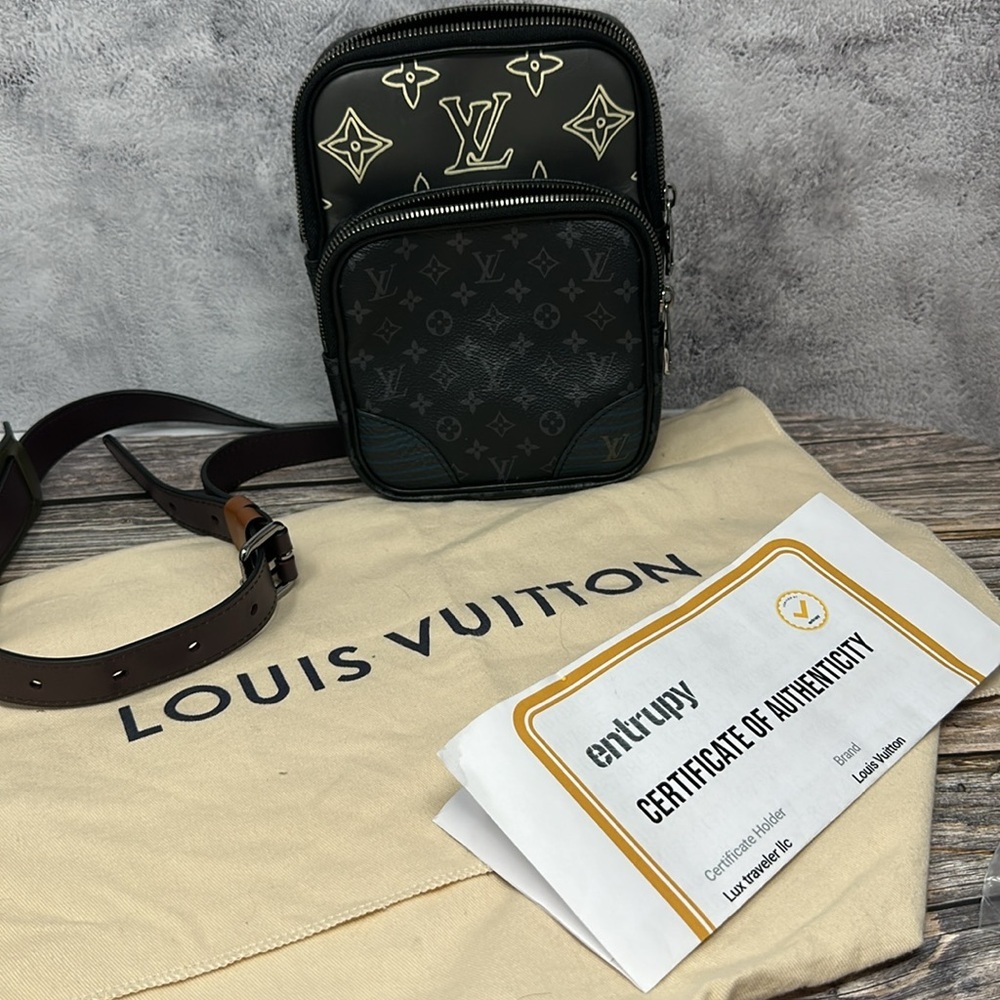 Louis Vuitton Monogram Eclipse Patchwork Amazone … - image 3